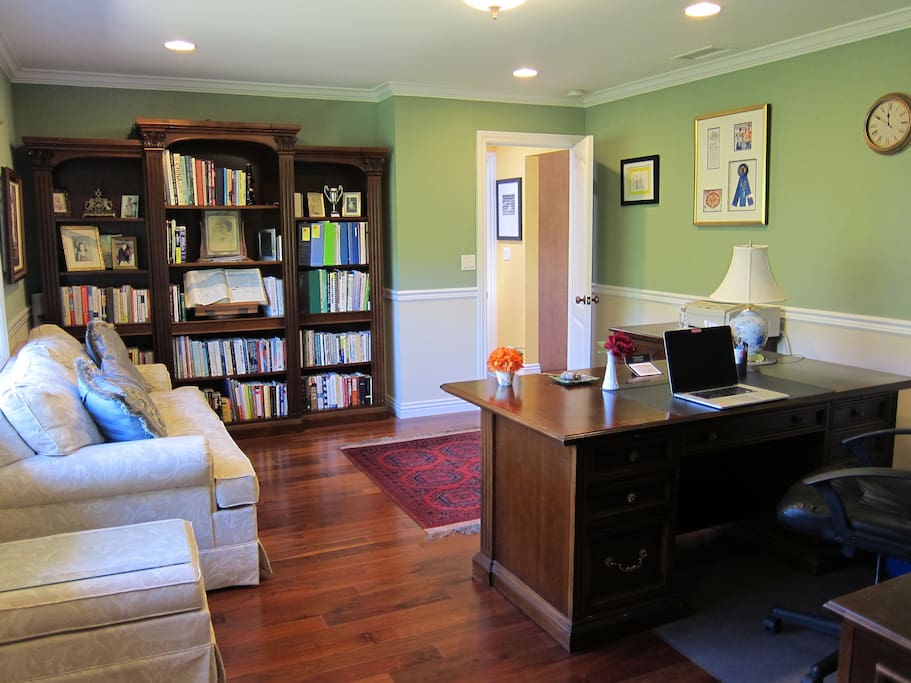 Large sized room with its own adjacent full bath.