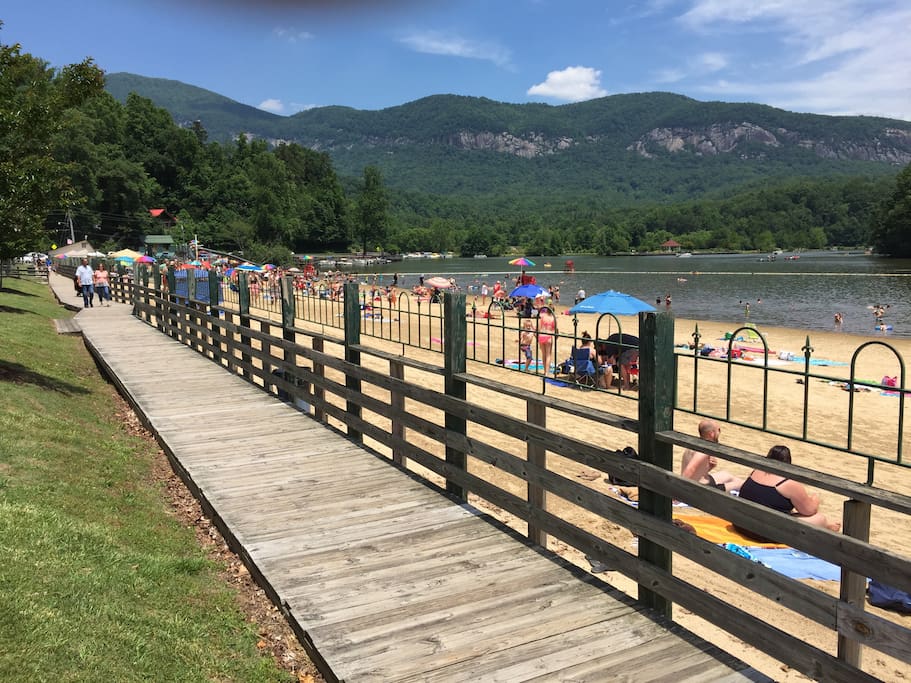 Lake Lure Beach open Memorial to Labor day.