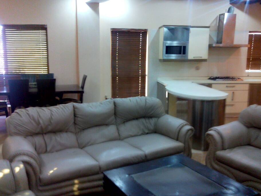 Living room,sofa set,dinning table