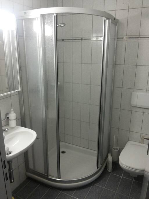 Studio: eigenes Bad, Dusche WC Waschbecken