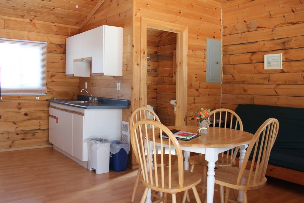 Dining area and kitchen