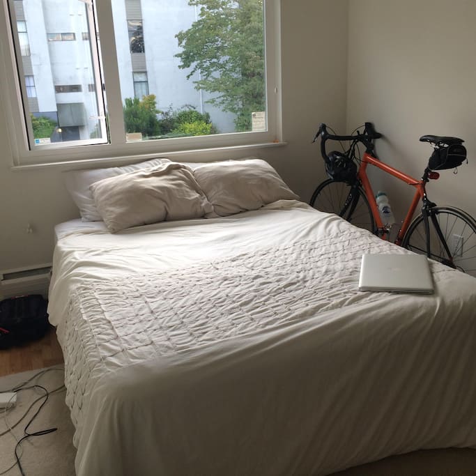 Queen sized bed