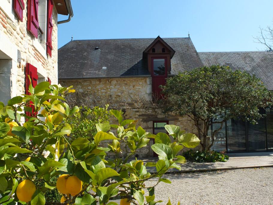Gite depuis la cour intérieure