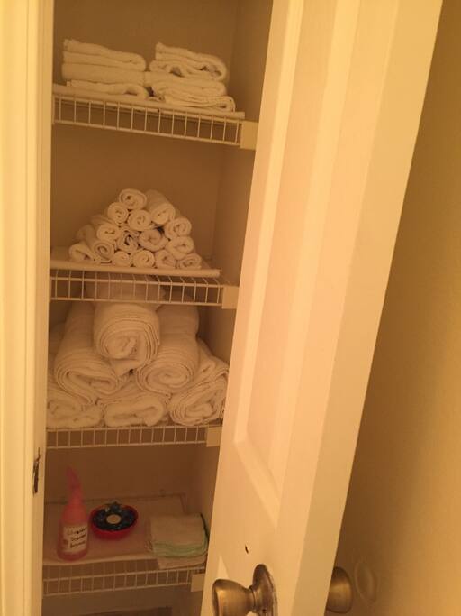Fresh white towels!