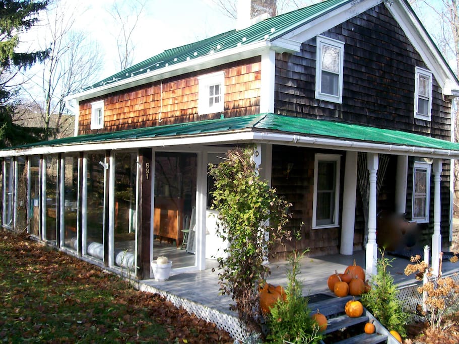 The farmhouse in autumn.