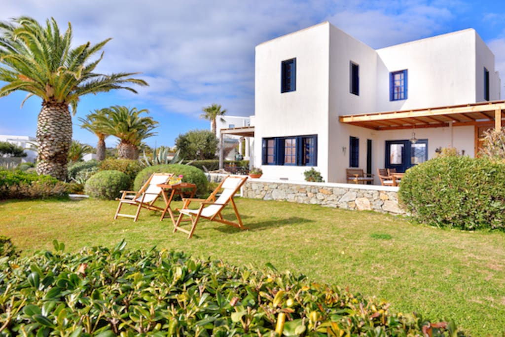 The Villa has also a private garden.