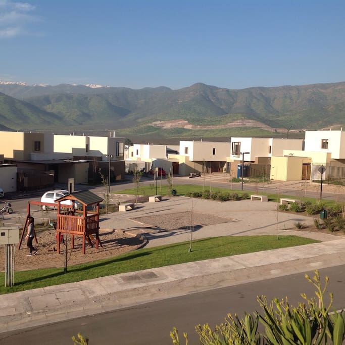 The square in front of the house
