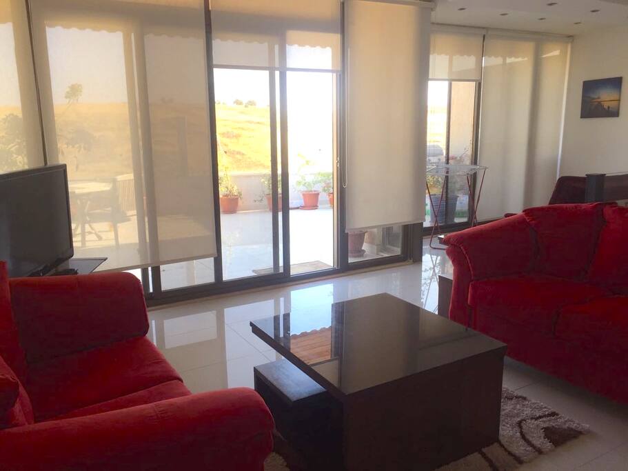 Living Room overlooking Terrace