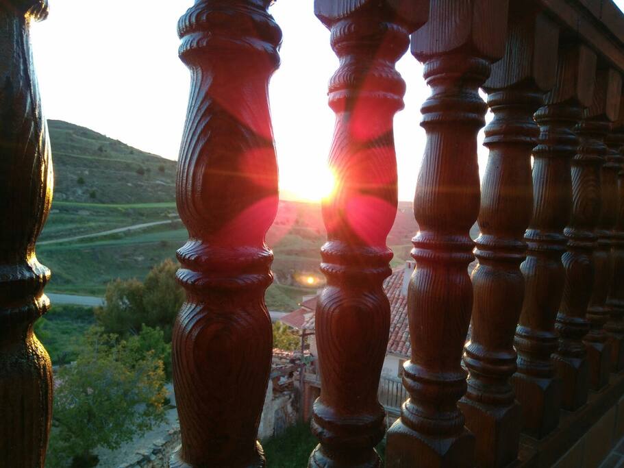 atardecer desde la terraza
