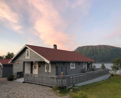 Modern cabin located by the sea