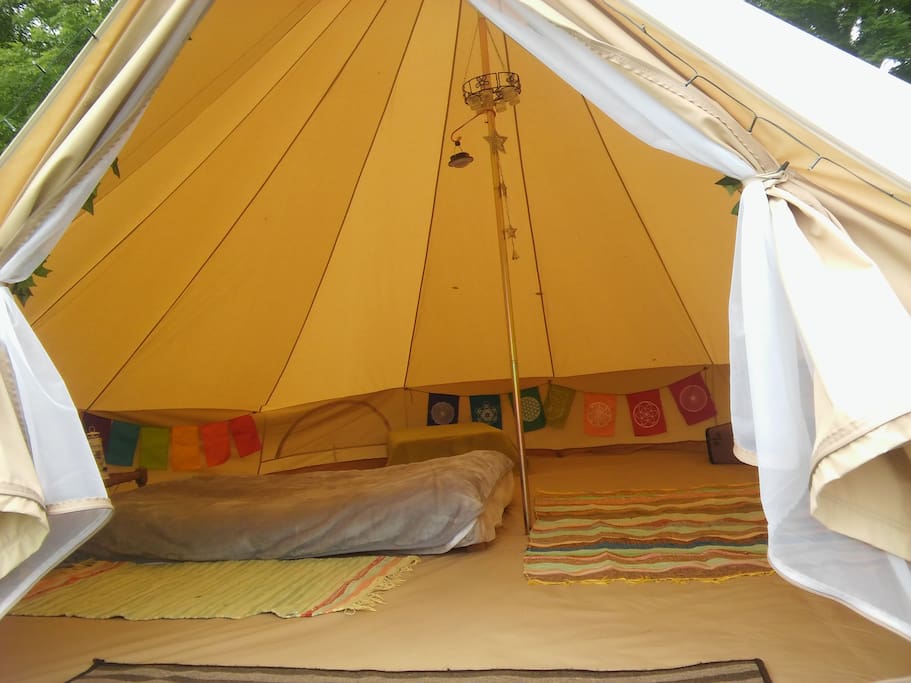 Bell tent interior