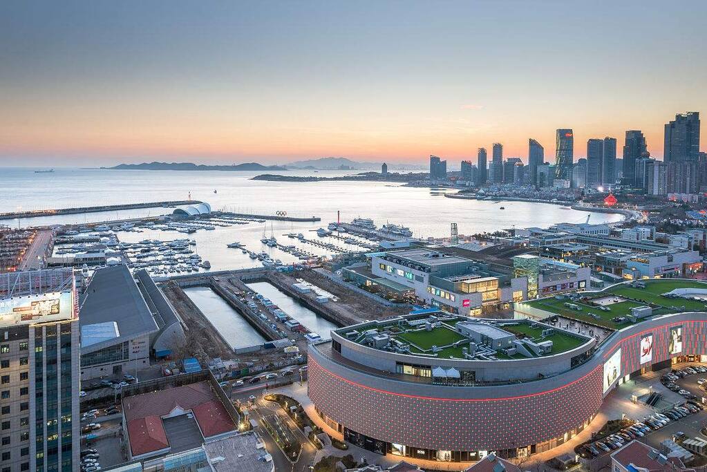 阳台看奥帆中心外景