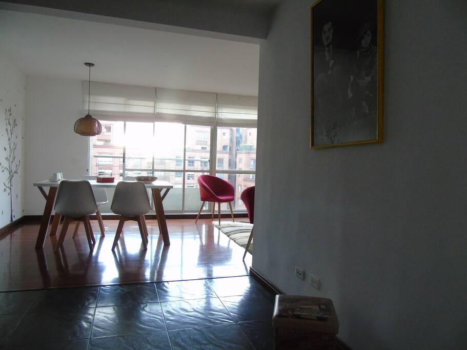Hall de ingreso al apto