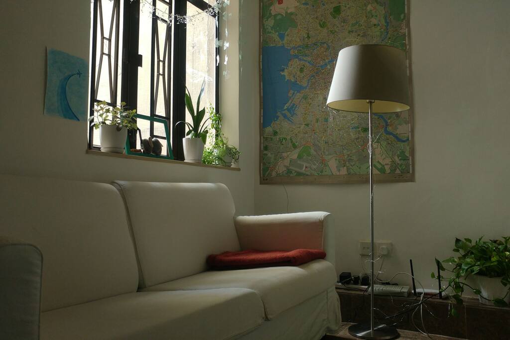 sofa and window