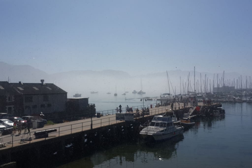 View from simon's Town quayside