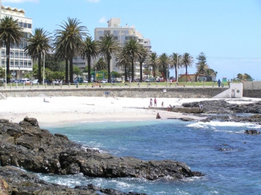 Rocklands beach - right across the road from our building!