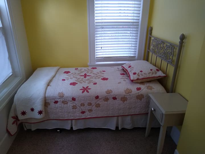 Second bedroom twin bed. Twin air mattress available for additional person.