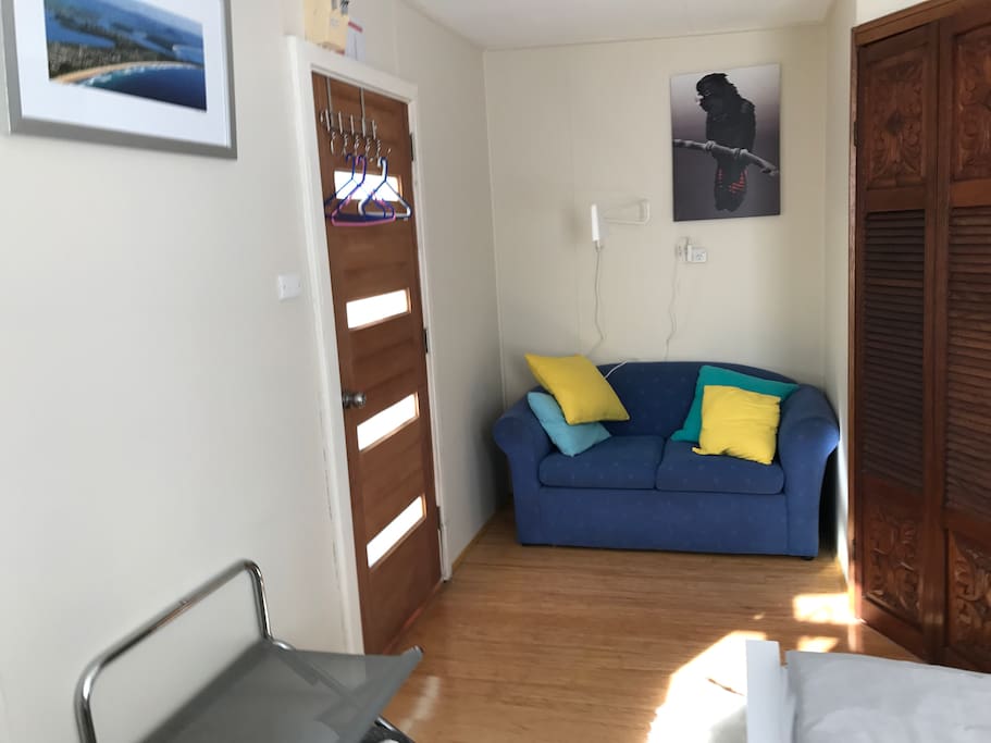 The sofa corner in bedroom