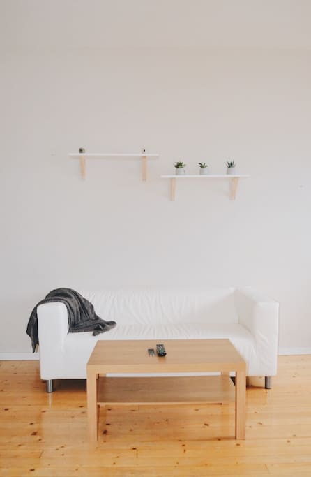 couch in bedroom