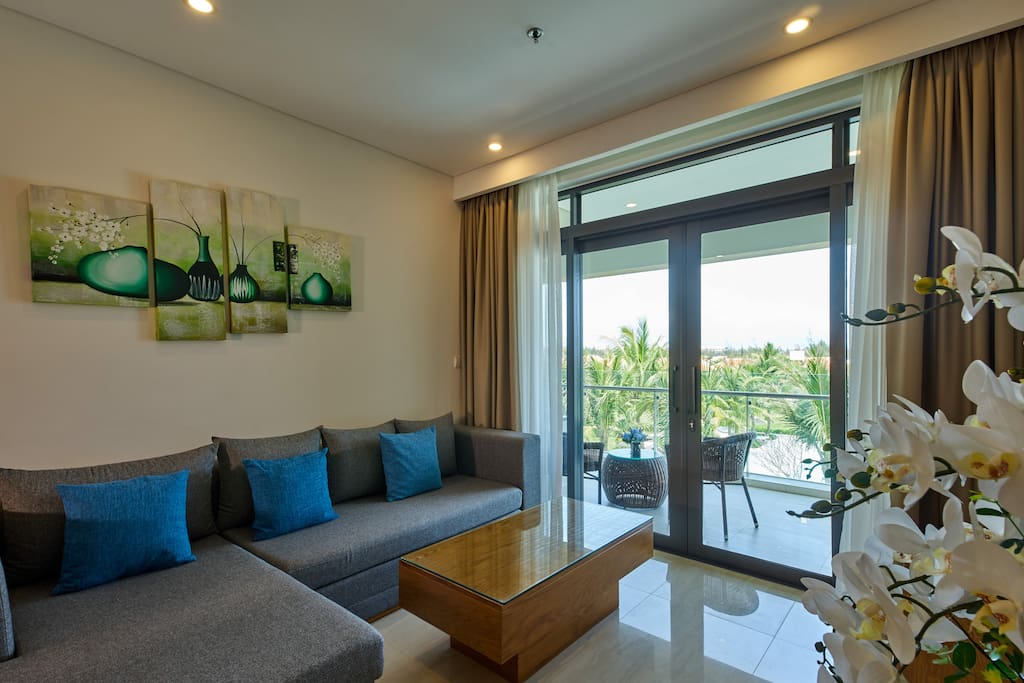 Convenient Living room with sofa