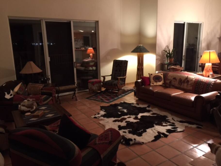 Entering the open floor plan