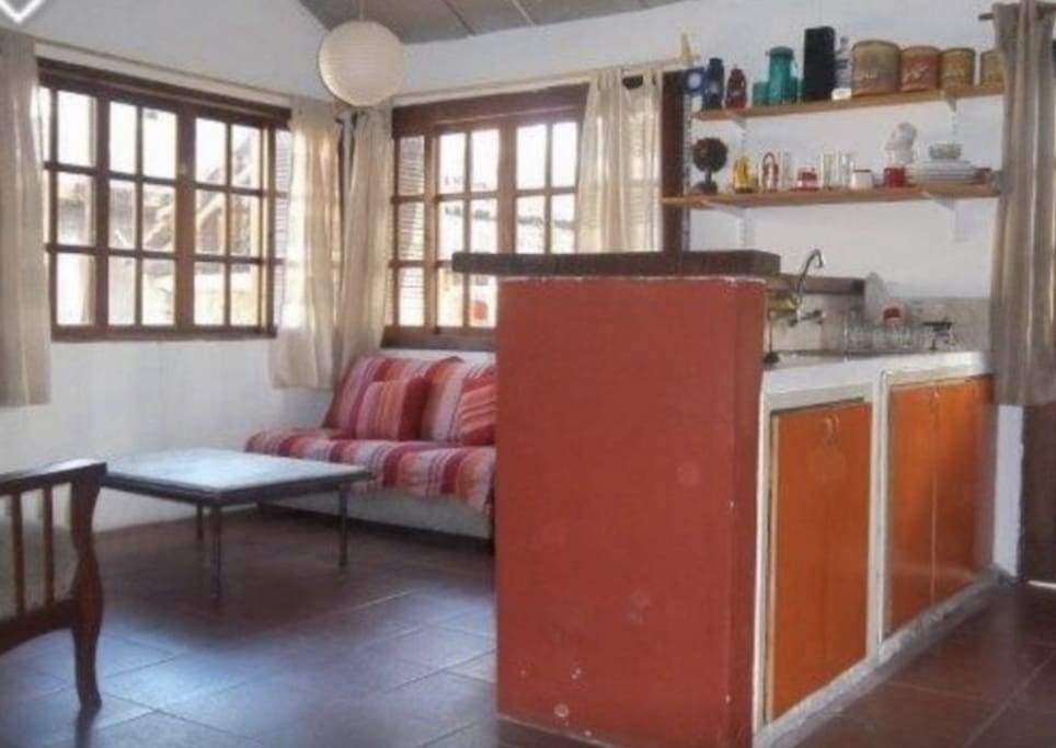 Living con cocina integrada