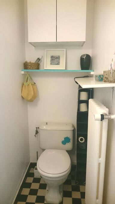 the toilet