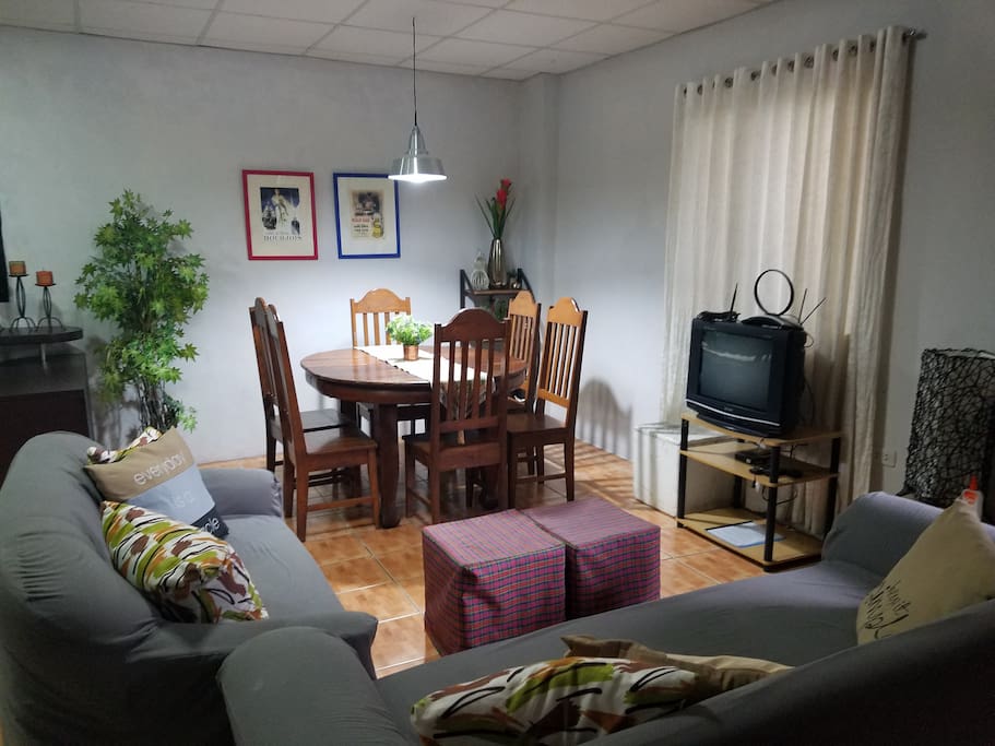 Lounge, dining kitchen area