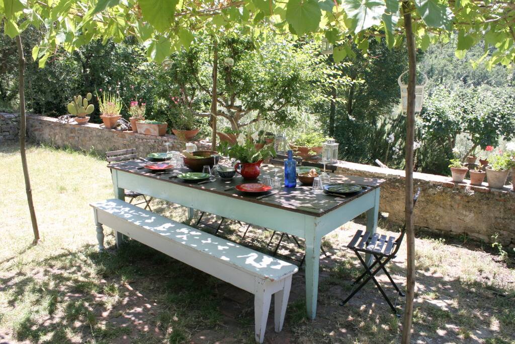 Eating outside - Garden