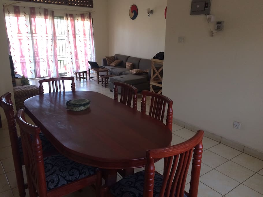 Dining and living room view