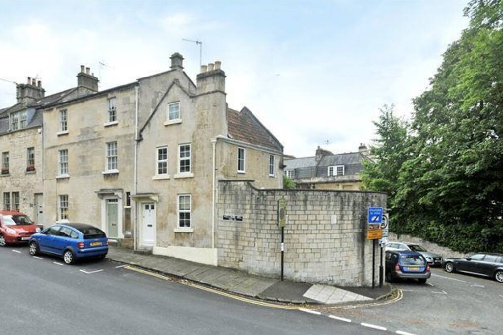 My house is on Widcombe Hill - look for the "BED AND BREAKFAST" sign in the window!