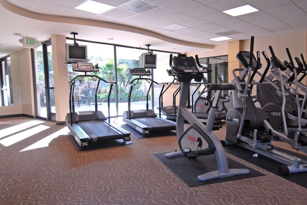 Gym access for cardio, weight training, and dance/yoga/stretching