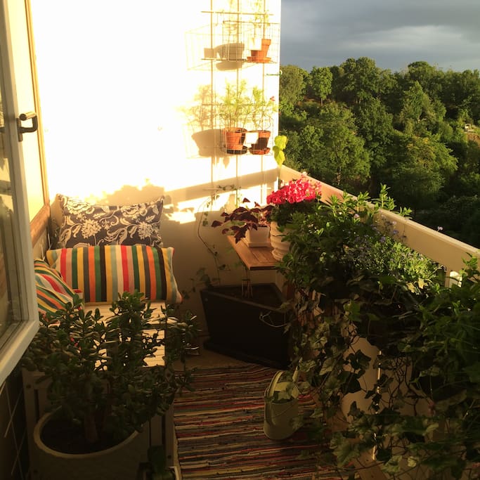 Balcony at sunset