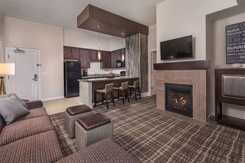 Living Room with Fireplace