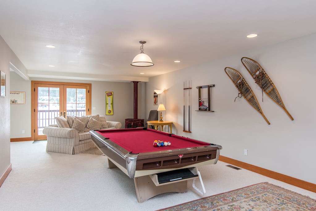 Play a friendly game of pool in the bonus room.
