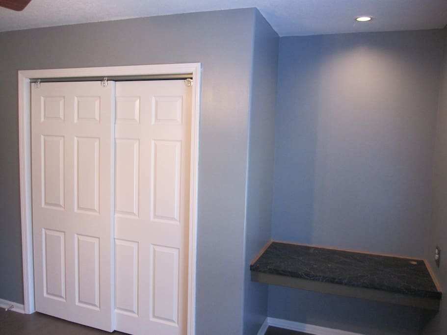 Desk in bedroom