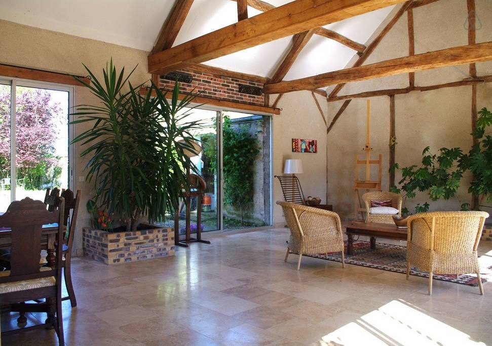 The dining area
