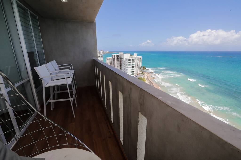 Sit in the balcony and listen to the waves...