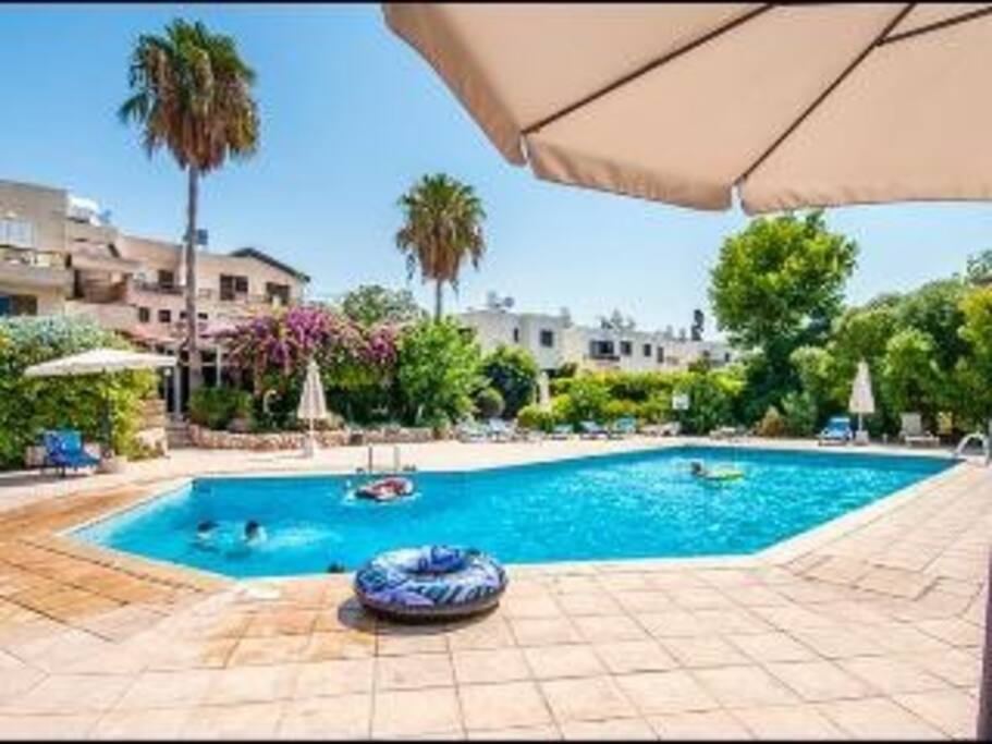 The Lagoon shaped pool to cool off in on those hot Cyprus summer days.