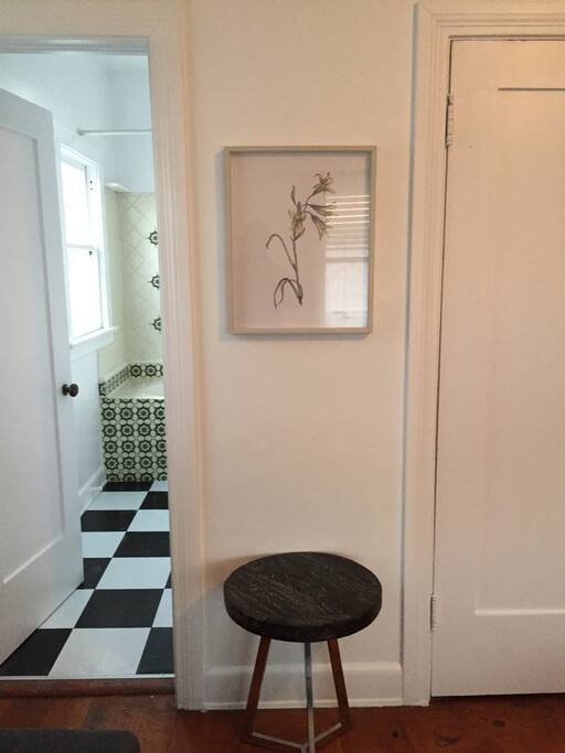 view into bathroom