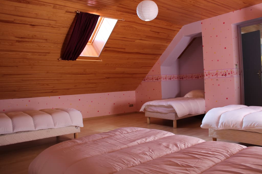 Chambre 4 lits en 90