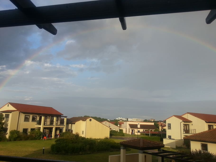 Rainbow from the balcony!