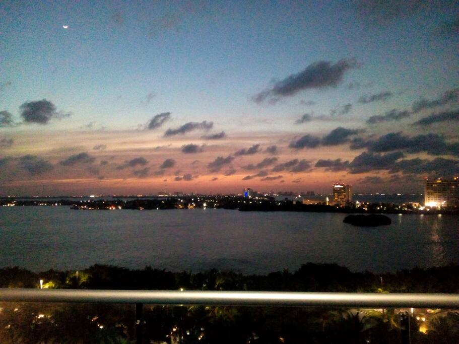 View at sunset