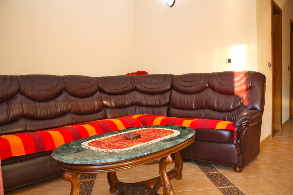 Apartment Katarina has a beautiful couch in the living room where can sleep two people