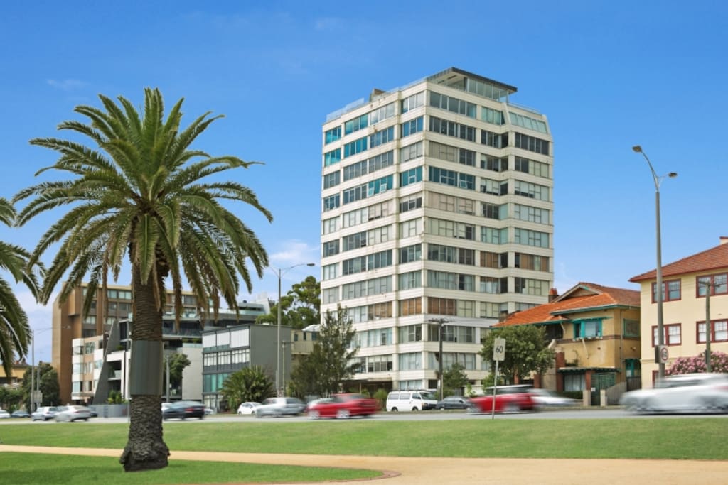 Sunset Beach Tower.....very 60's retro but it's all about the view!