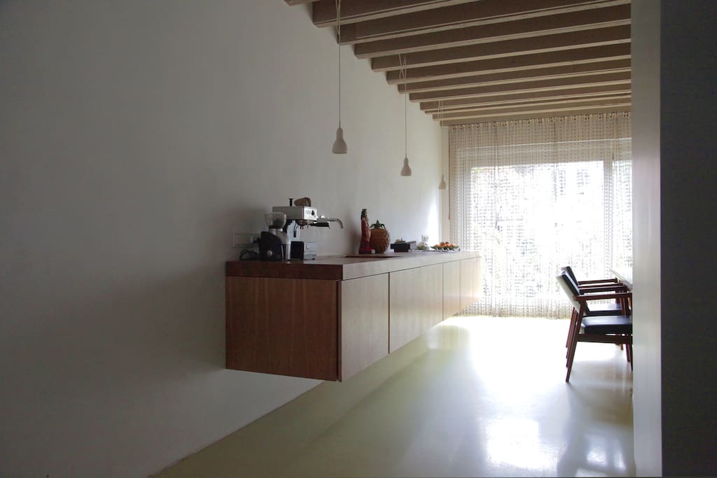 kitchen and dining room