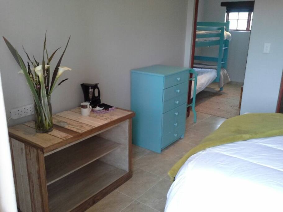 Leading onto double bunk room