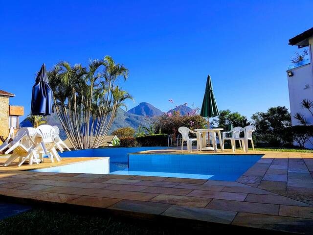 Braunes apart com vista