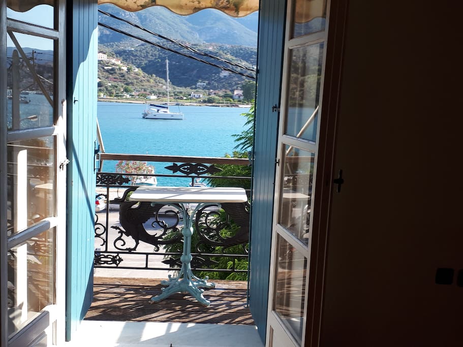 Large bedroom balcony
