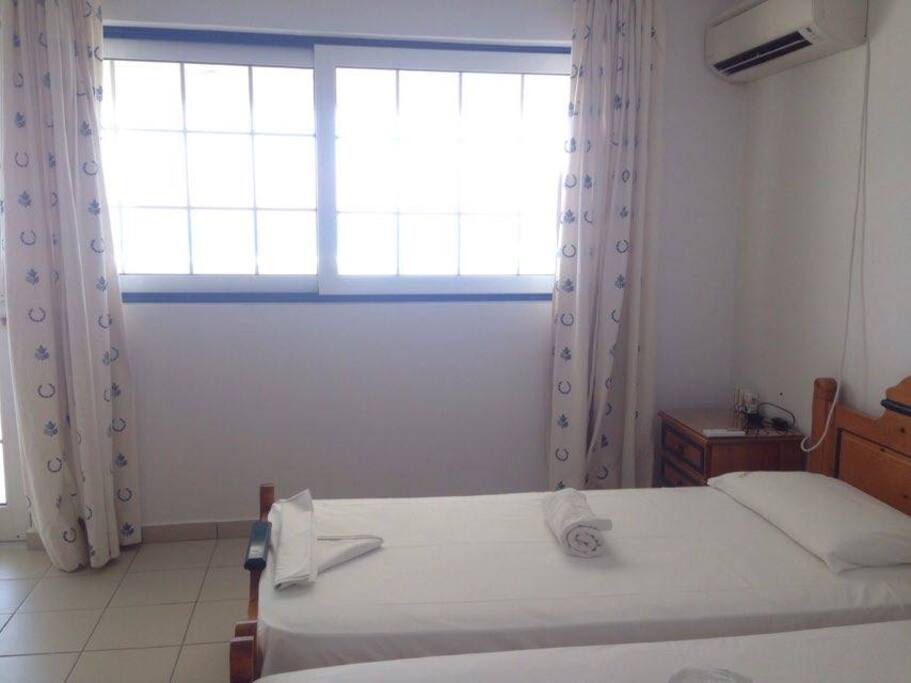 Your beds. Clean and comfortable.